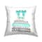 Stupell Industries Turquoise Fashion Heels Glam Brand Books Throw Pillow, 18" x 18"